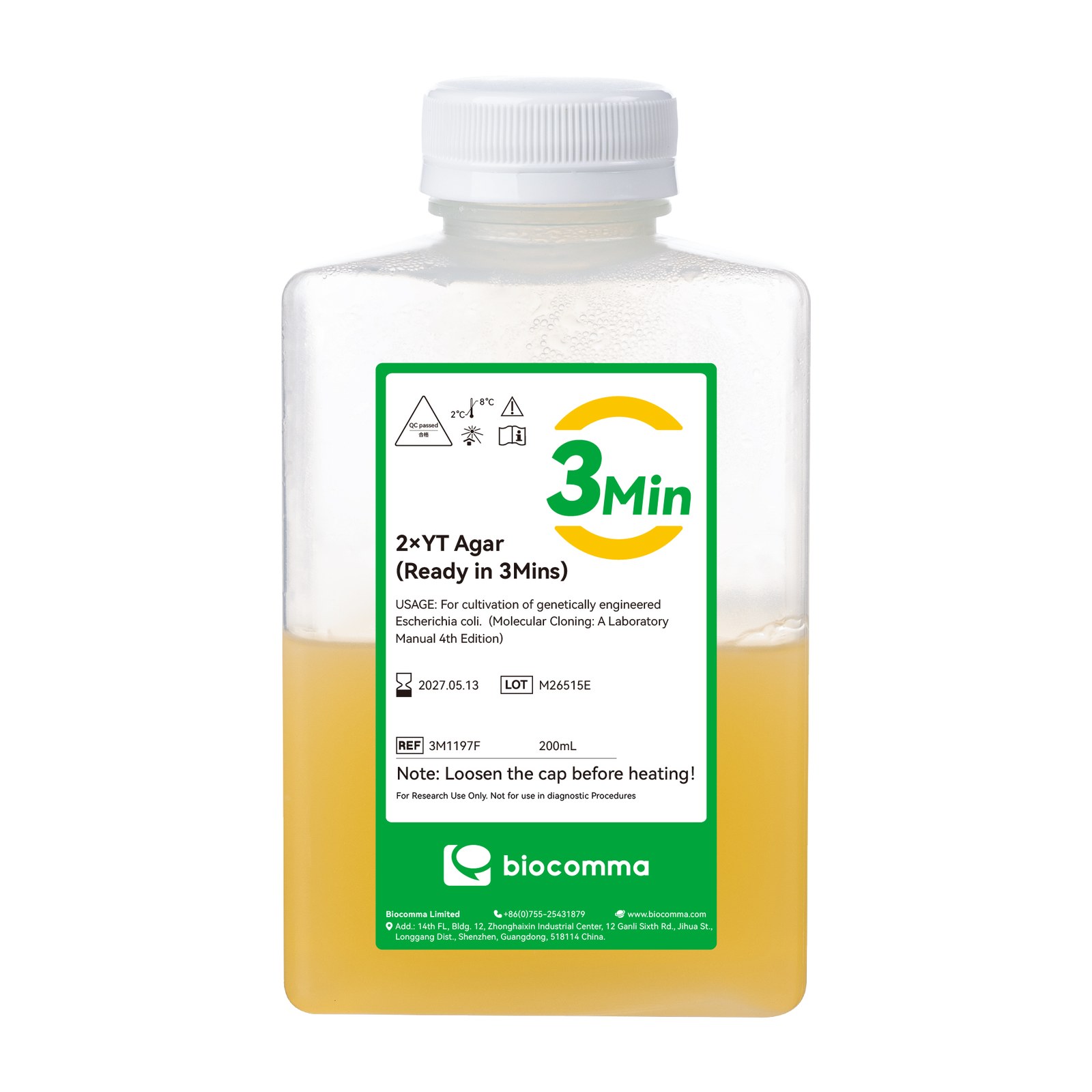 Ready-in-3-Minutes Agar Medium (200 mL Bottles)