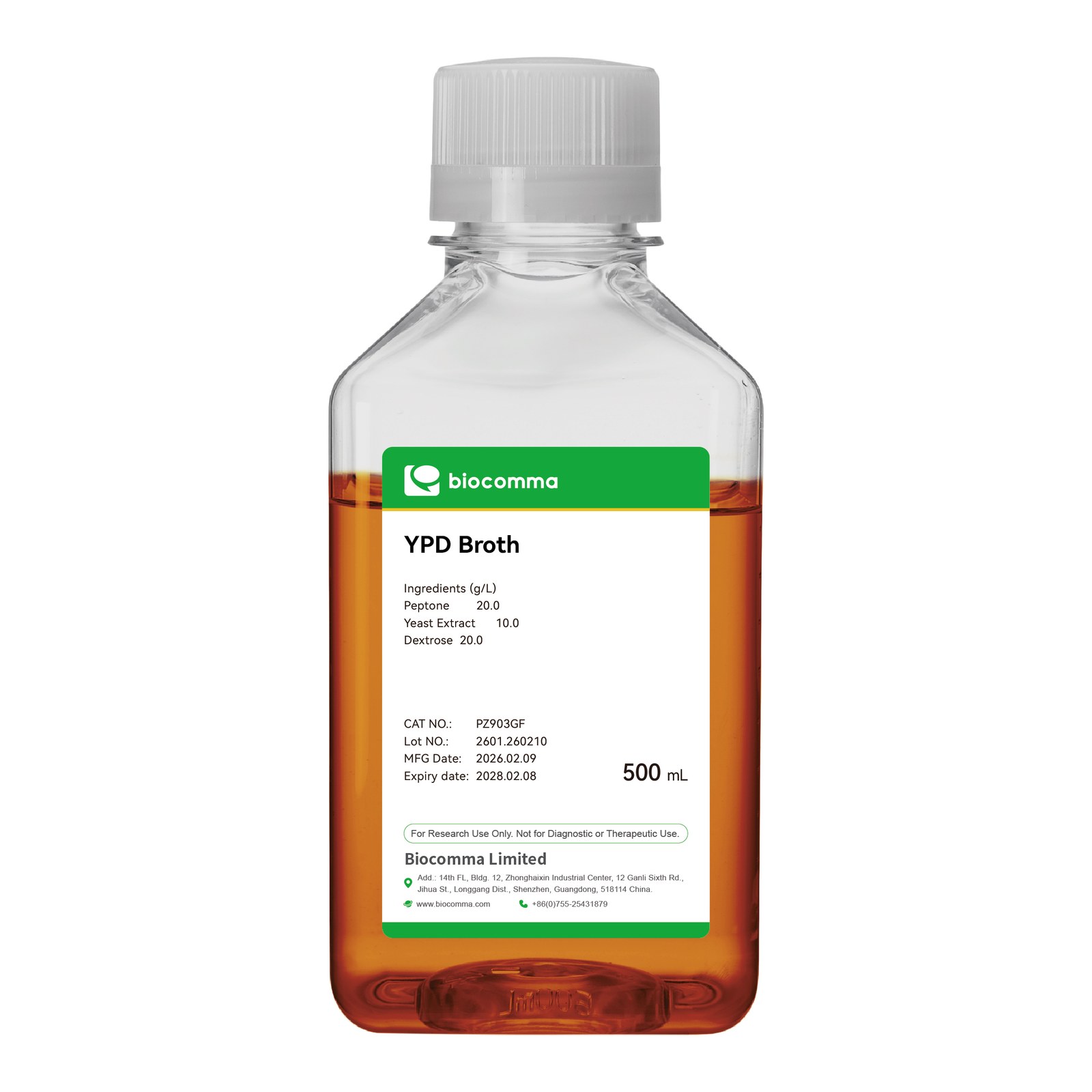 YPD Broth (Ready-to-Use Liquid)