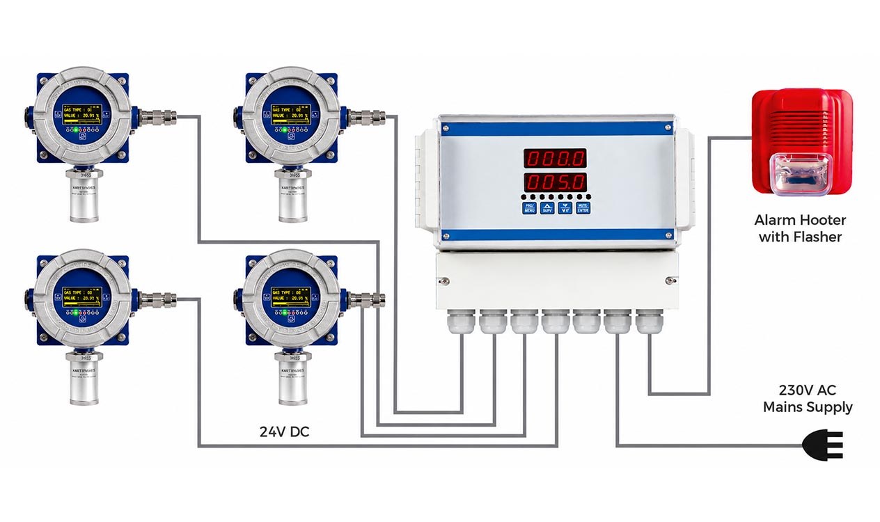 P-LOK Gas Detection System (Toxic and Combustible)