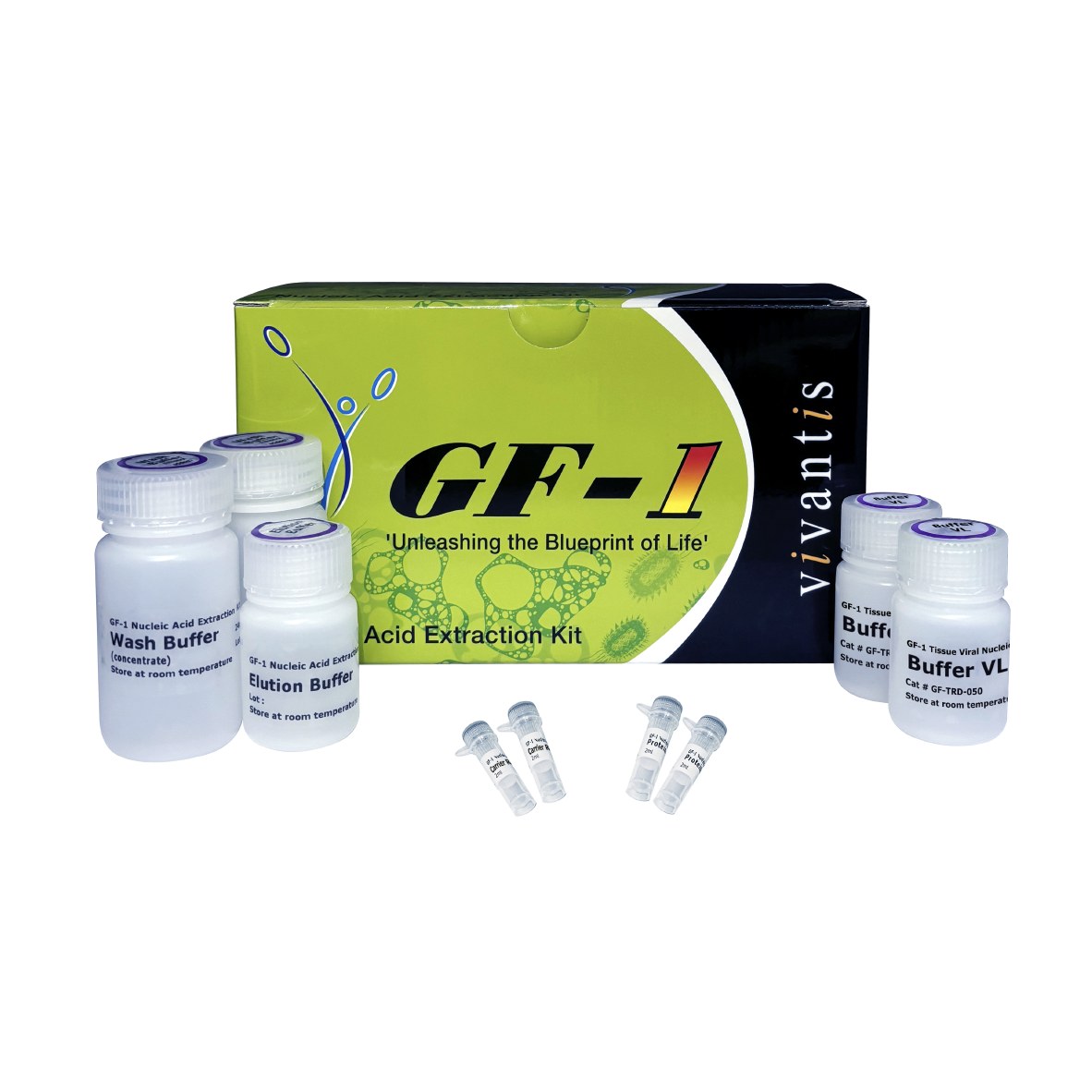 GF-1 Tissue Viral Nucleic Acid Extraction Kit (Proteinase K & Carrier RNA included)
