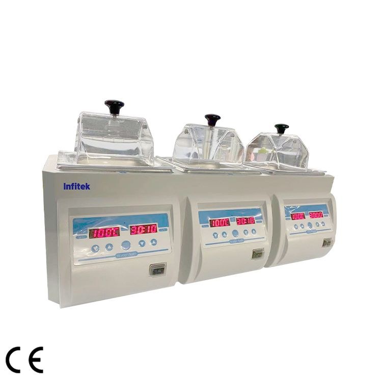 WB-1R3H-6R Thermostatic Water Bath, 3 Tanks