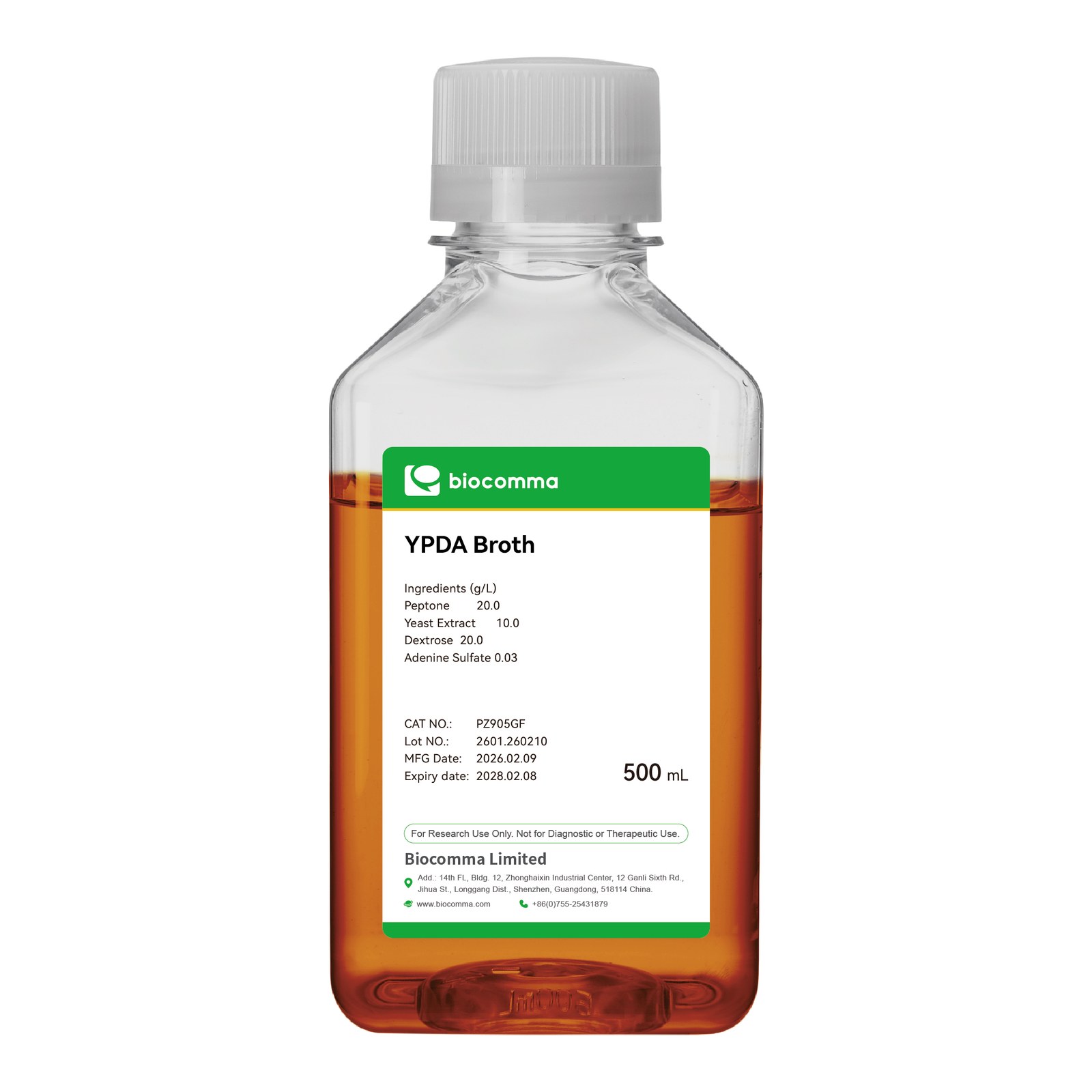 YPDA Broth (Ready-to-Use Liquid)