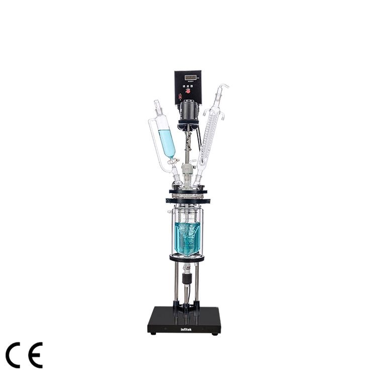 GR-D5L Double-Layer Glass Reactor, 5 L
